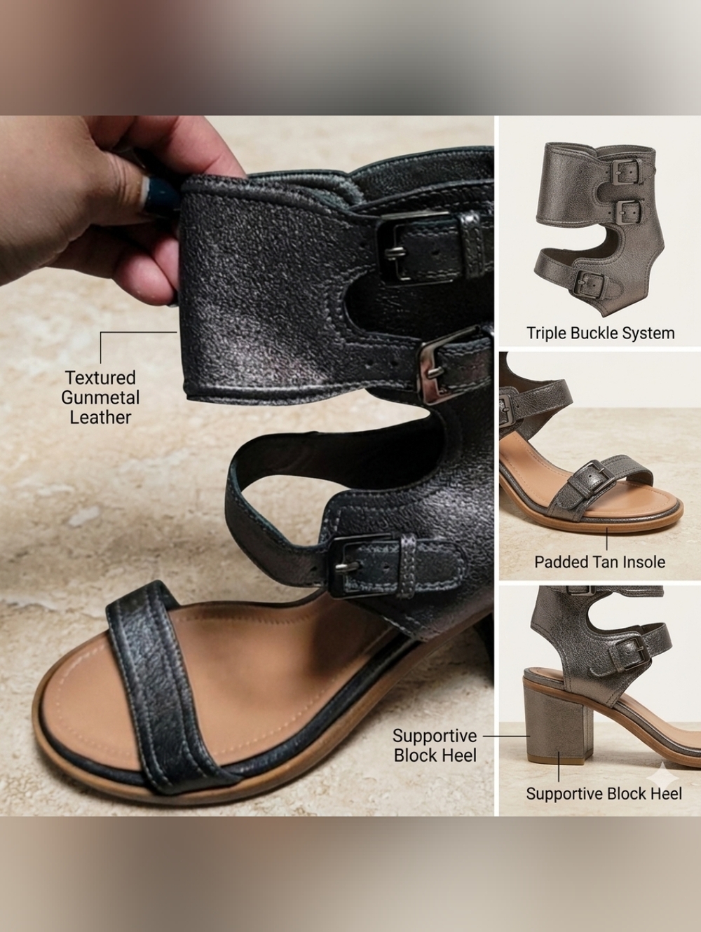 LAURENCE DACADELeather Gladiator Sandals